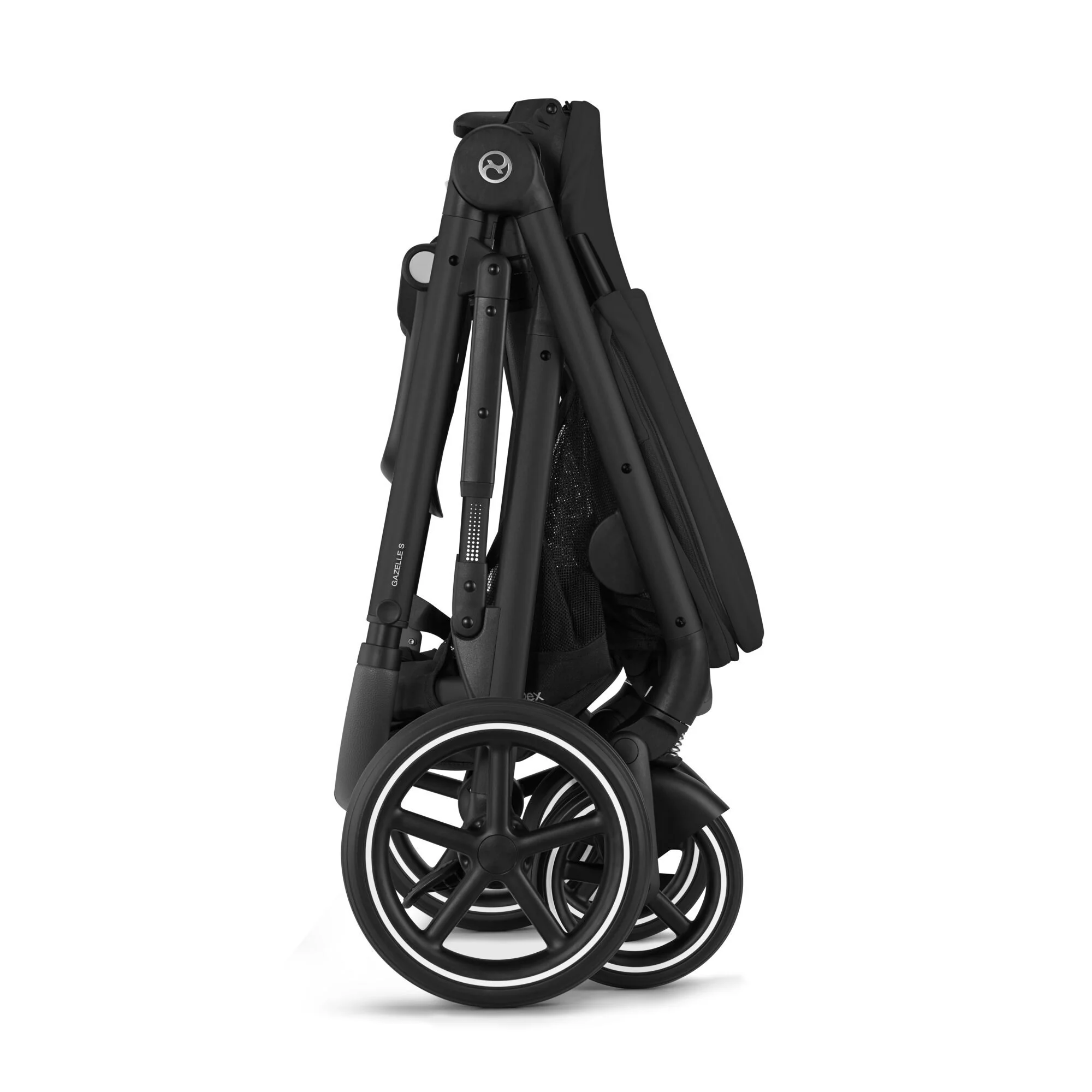 Cybex Travel System Coche GAZELLE BLK Moon Black con Silla Nido Aton S2 - Imagen 6